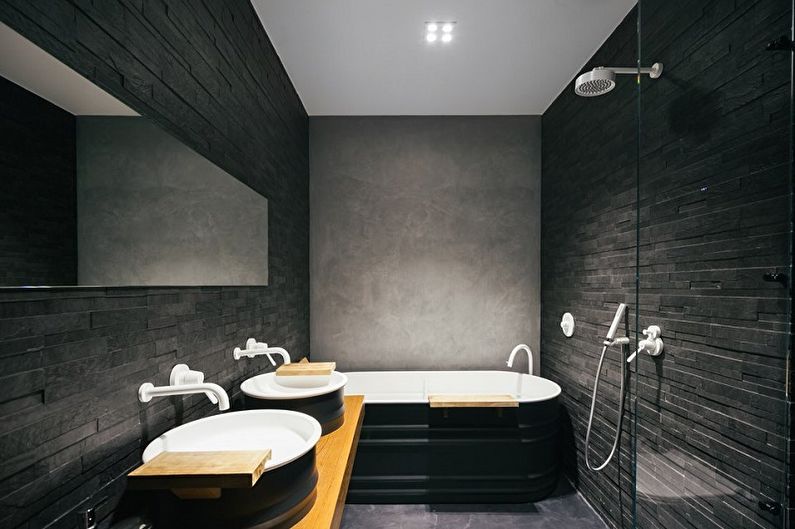 Bagno nero - foto di interior design