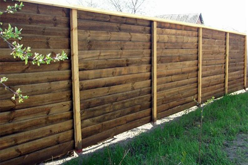 Types of wooden fences - Wooden herringbone fence