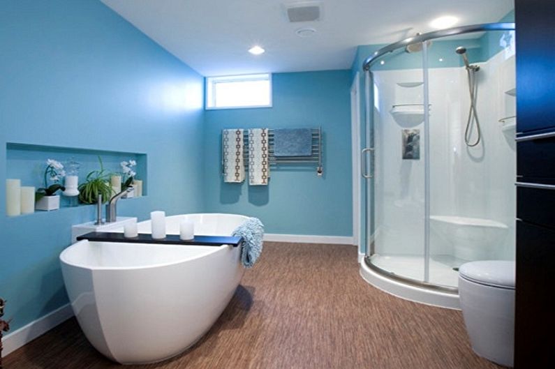 Blue Bathroom Design - Wanddecoratie