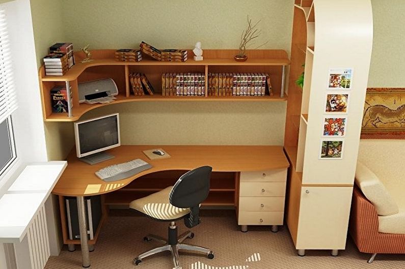 Chipboard computer desk