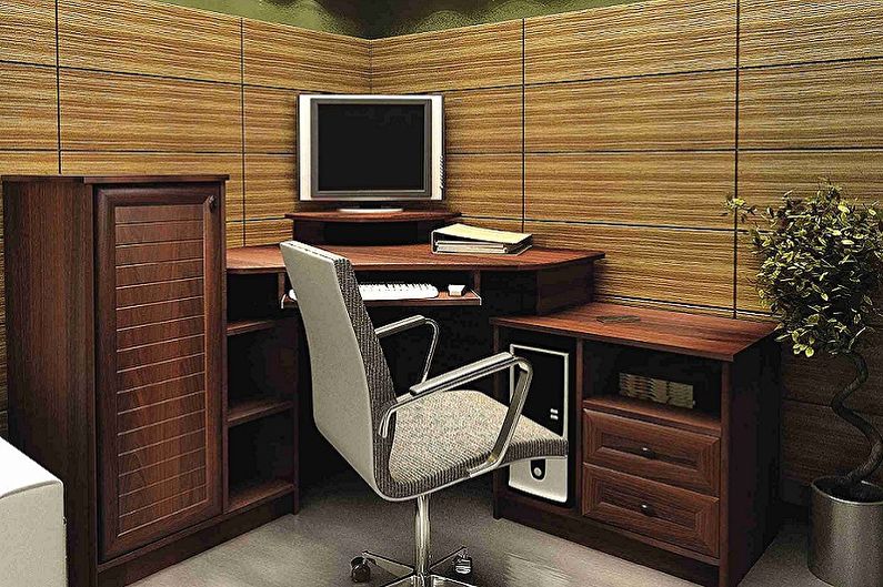 Corner computer tables - photo