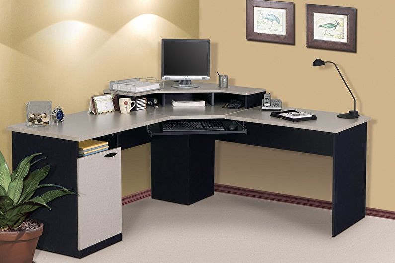 Corner computer tables - photo