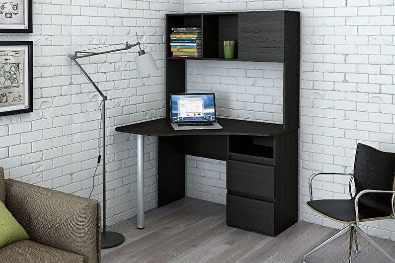 Corner computer tables - photo