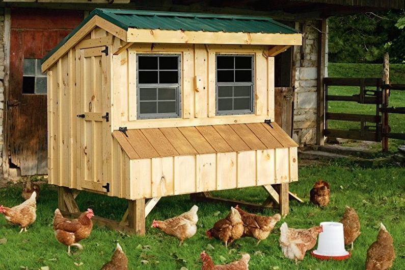 Do-it-yourself chicken coop - larawan