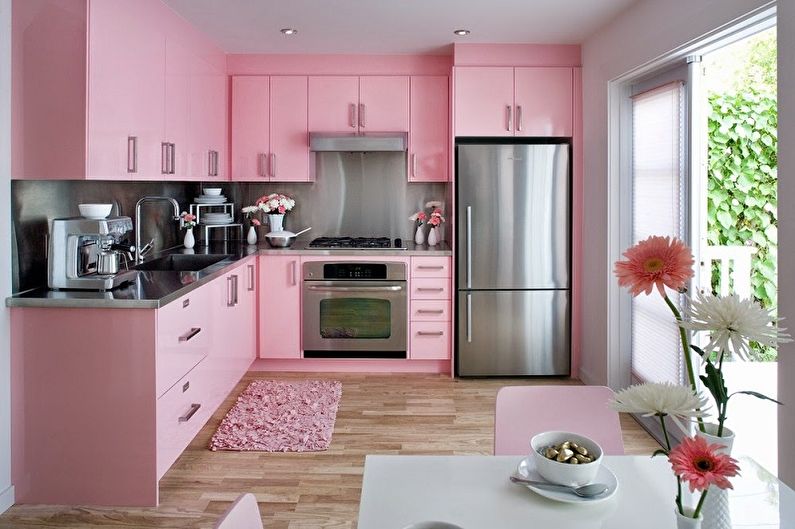 Pink Kitchen: 80 ontwerpideeën