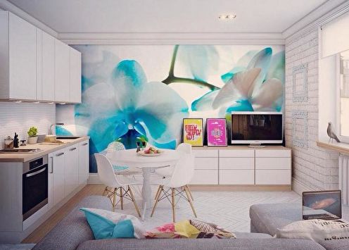 Mural de pared en el interior: 90 ideas