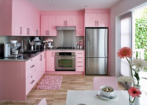 Pink Kitchen: 80 Design Ideas