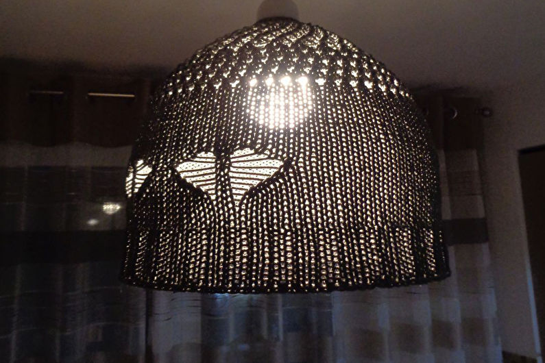 Thread Chandelier Lights - Knitted Shade