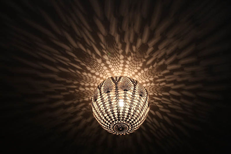 Thread Chandelier Lights - Gebreide schaduw