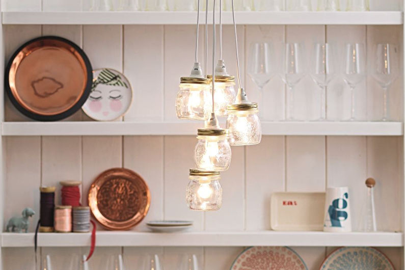 Bottle Chandelier Lights - Glazen flessen of potten