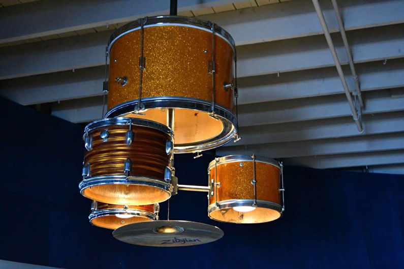 DIY lampshade for a chandelier - photo