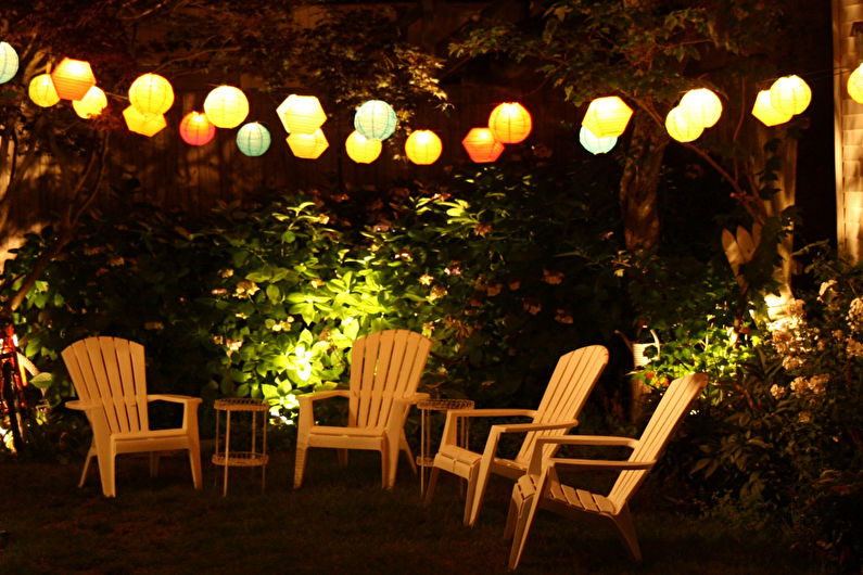 Decorações de jardim DIY - Iluminação