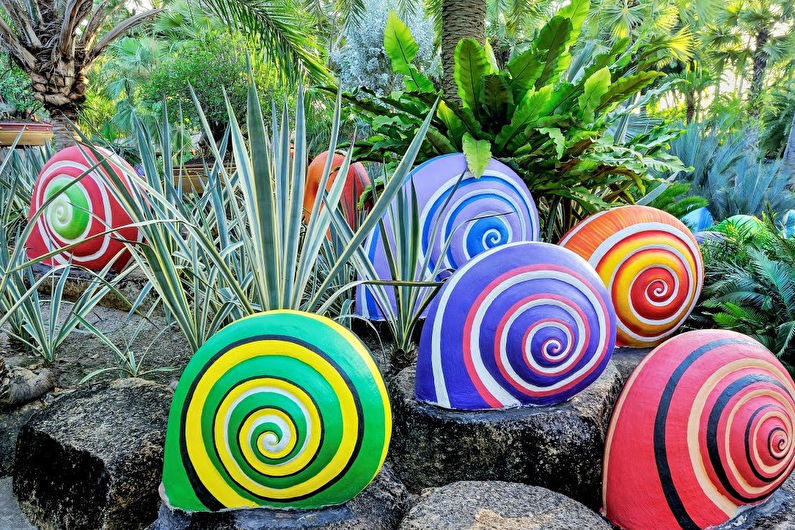 DIY decoraciones de jardín de piedra