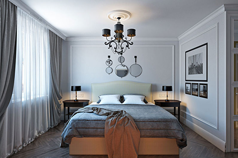 Chambre design d'intérieur dans un style classique - photo