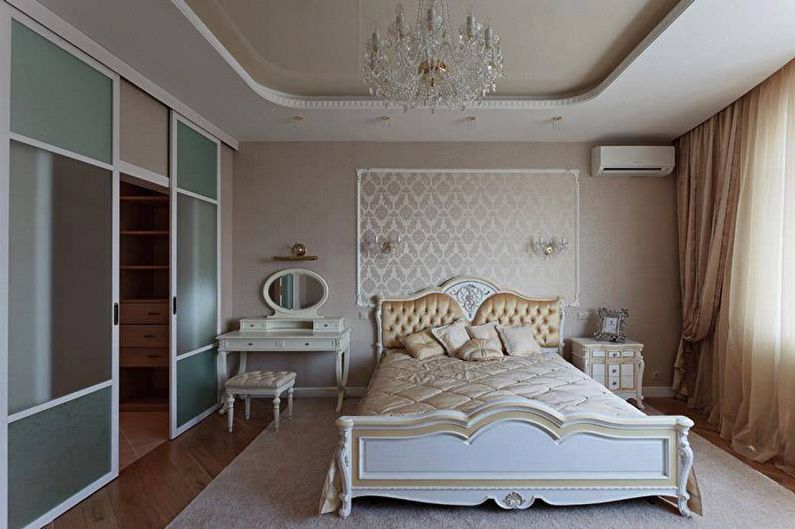 Chambre design d'intérieur dans un style classique - photo