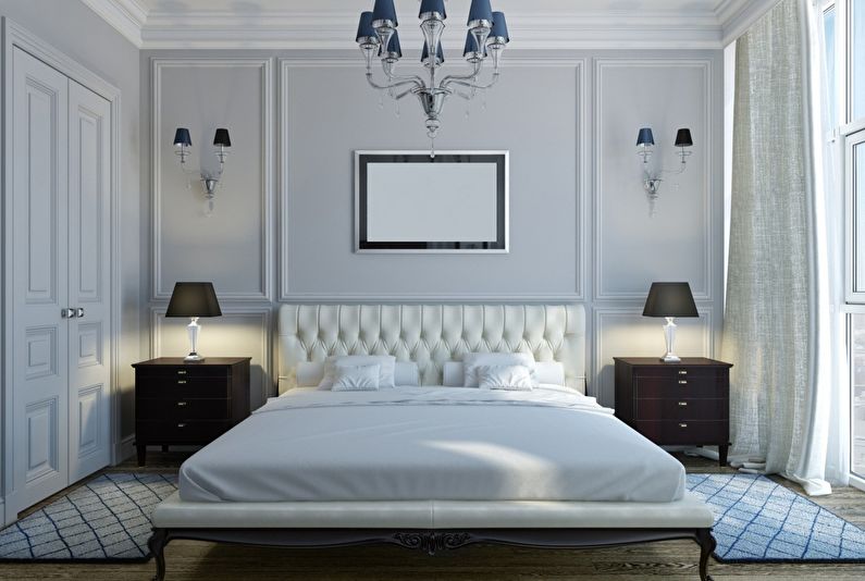 Chambre design d'intérieur dans un style classique - photo