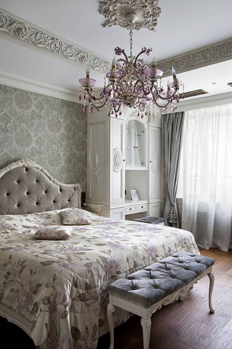 Chambre design d'intérieur dans un style classique - photo