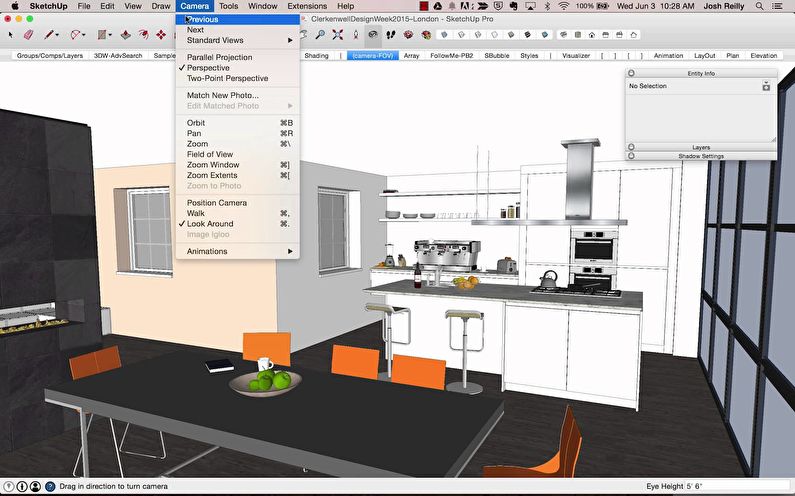 „SketchUp“ - nemokama interjero dizaino programinė įranga