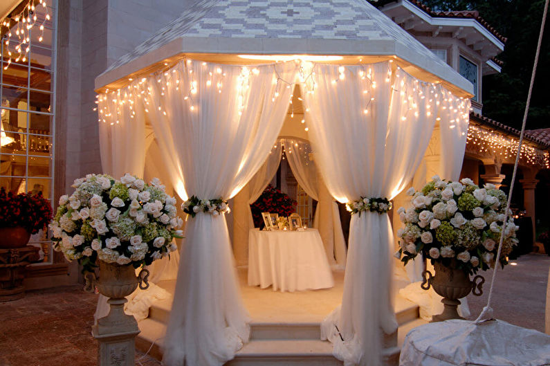 Gazebos romantic - fotografii