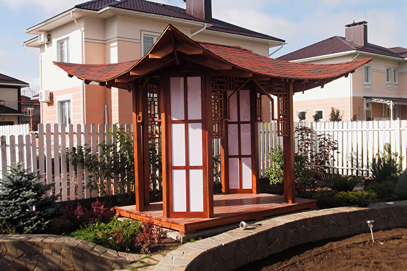 Japanese-style gazebos - photos