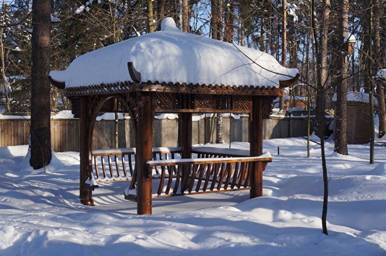 Gazebos în stil japonez - fotografii