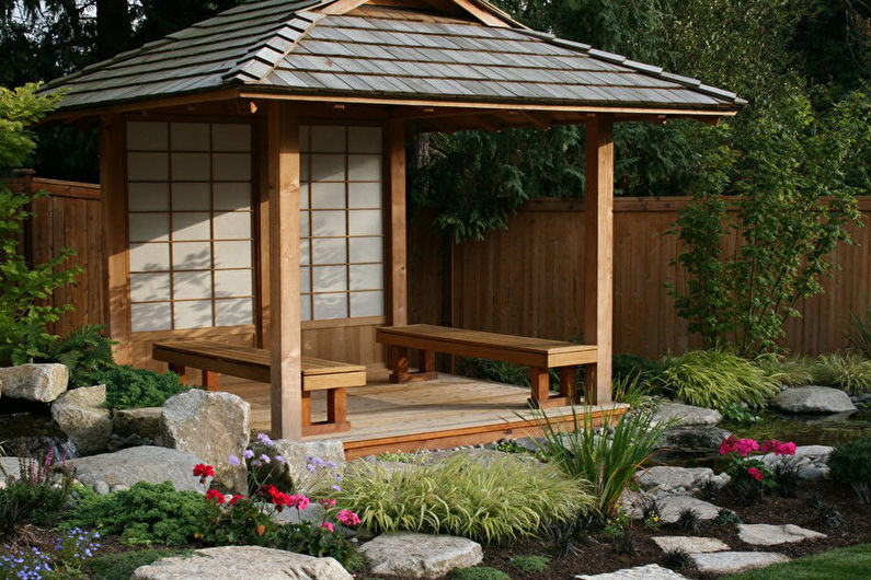 Gazebos de estilo japonês - fotos