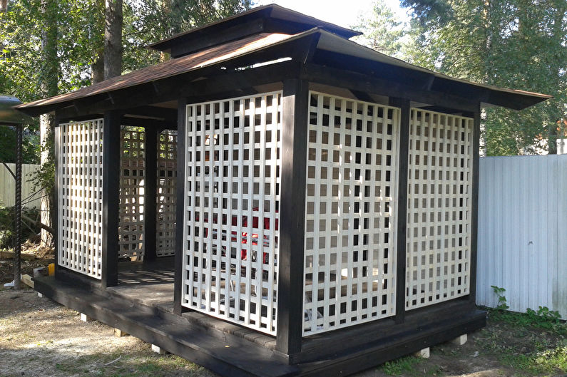 Japanese-style gazebos - photos