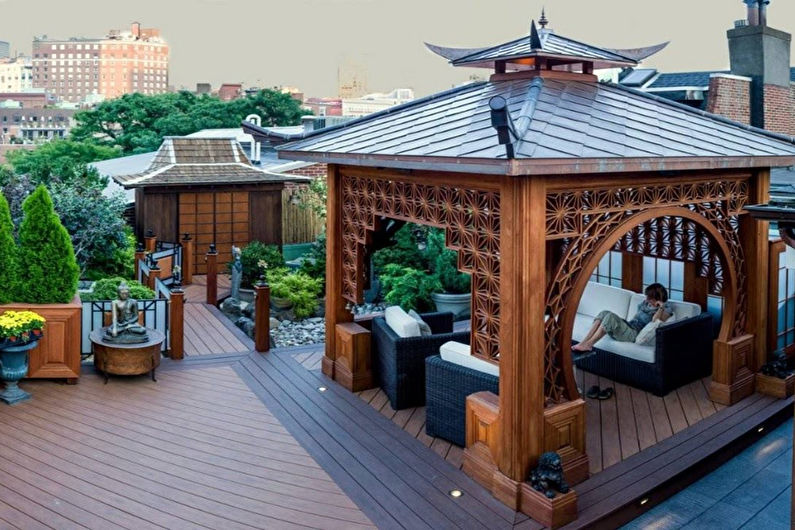 Japanese-style gazebos - photos