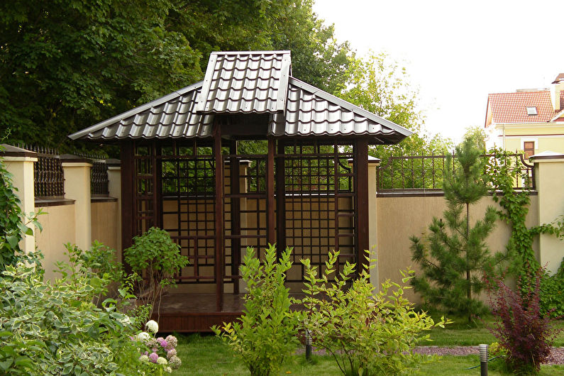 Gazebos de estilo japonês - fotos