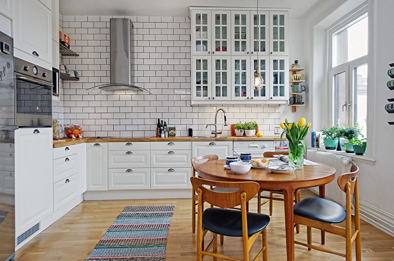 Cuisine intégrée de style scandinave - Design d'intérieur