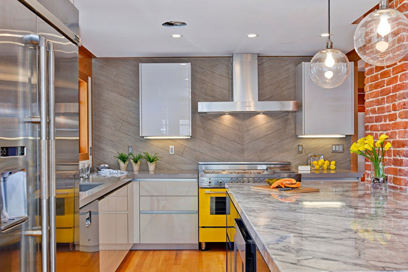 Built-in kitchens - photo, interior design