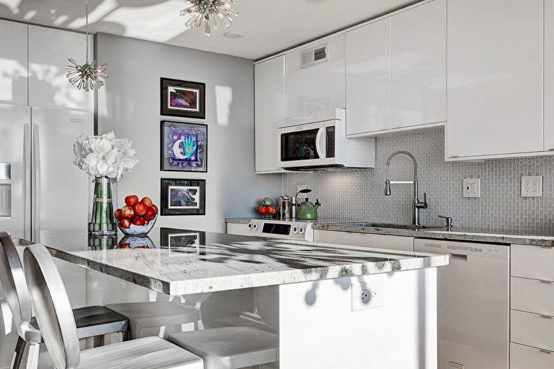 Piccole cucine da incasso - foto, interior design