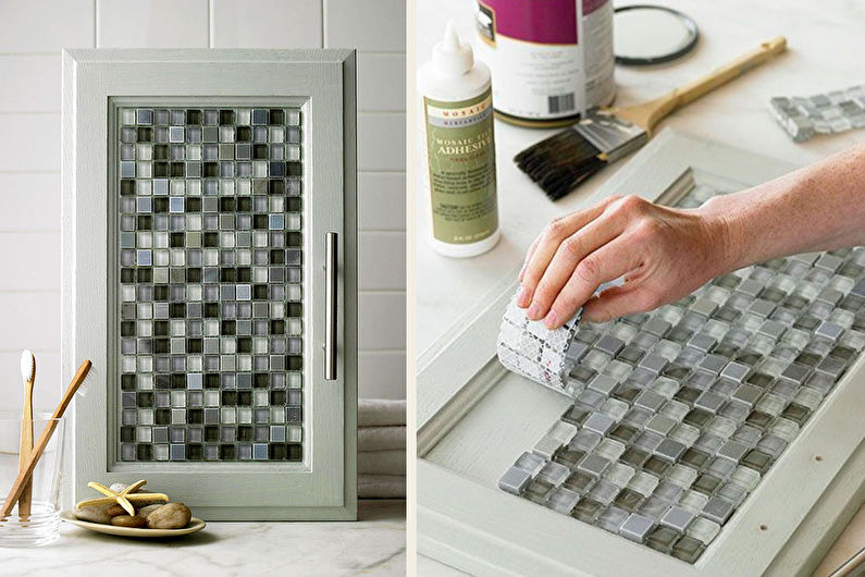 DIY starý kabinet dekor - Mosaic