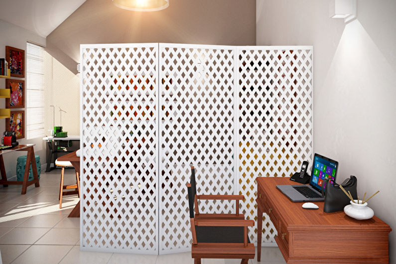 Zoning studio apartment - Screens