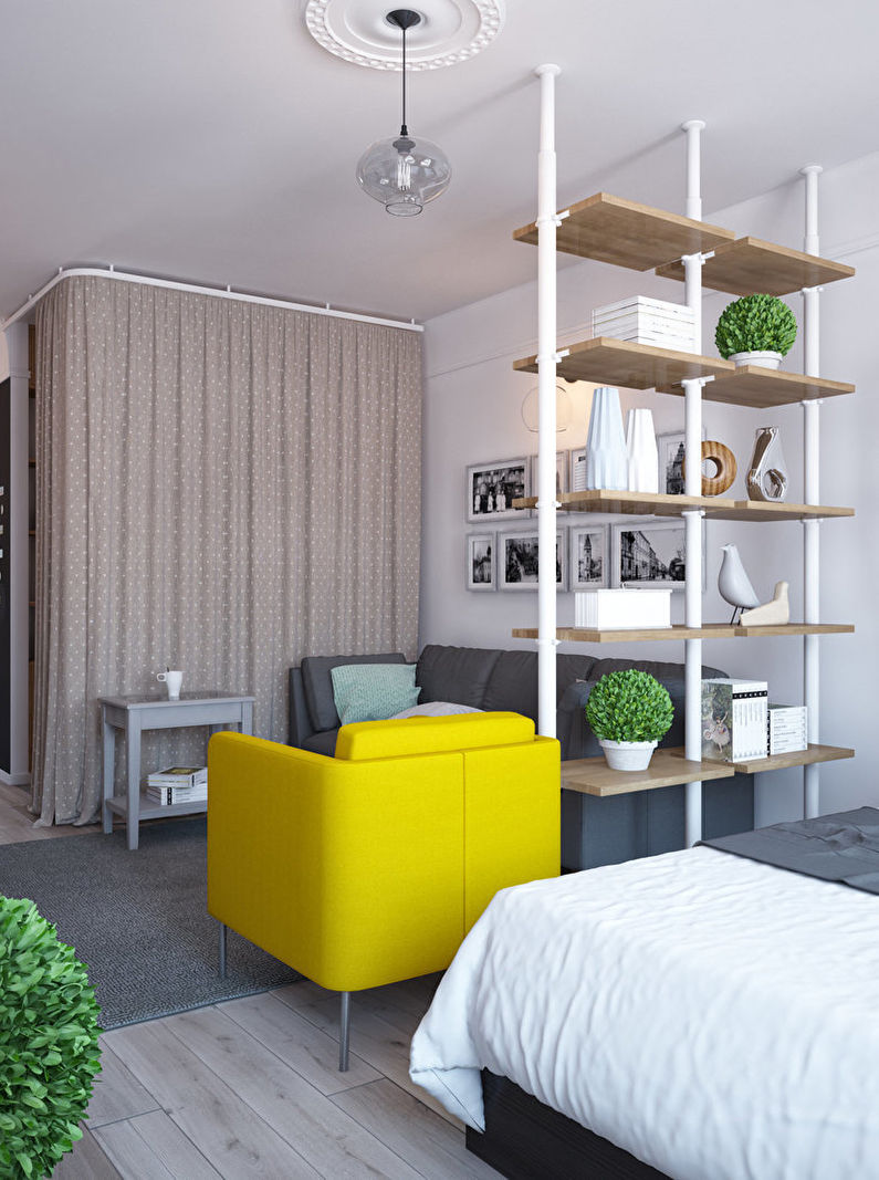 Bright vestibule - Zoning studio appartement