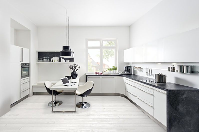 Witte keuken - interieur