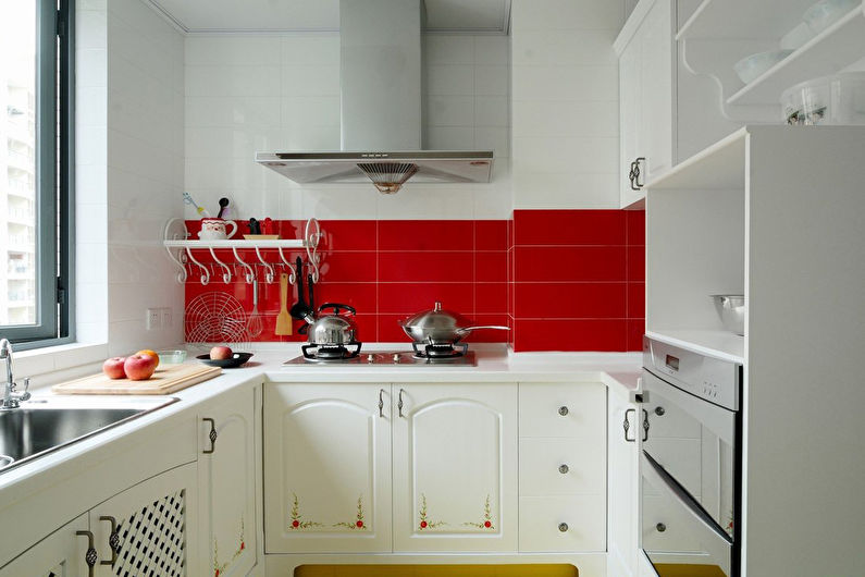 Interior design of a small kitchen