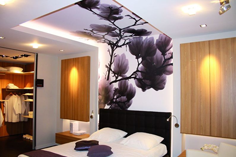 Stretch ceiling in the bedroom - Advantages and disadvantages