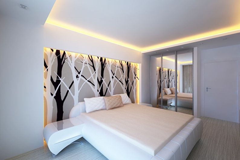 Plafond tendu pour une petite chambre