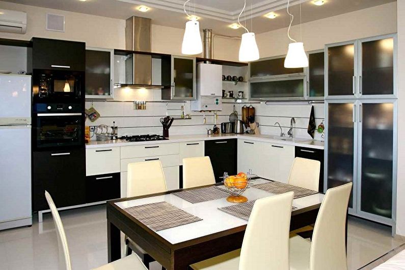 Kitchen design 15 sq.m. - Photo