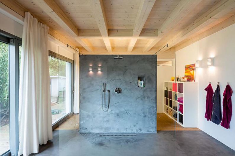 Baño con ducha - foto de diseño de interiores