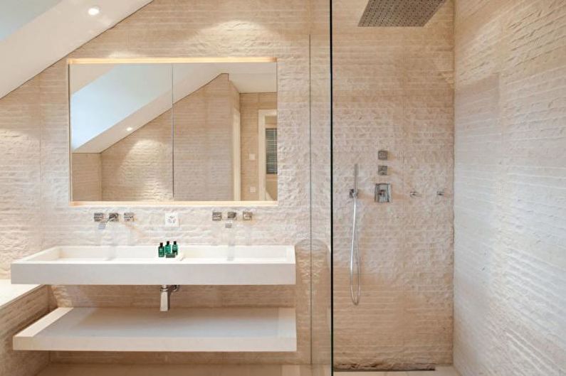 Baño con ducha - foto de diseño de interiores