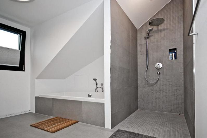 Baño con ducha - foto de diseño de interiores