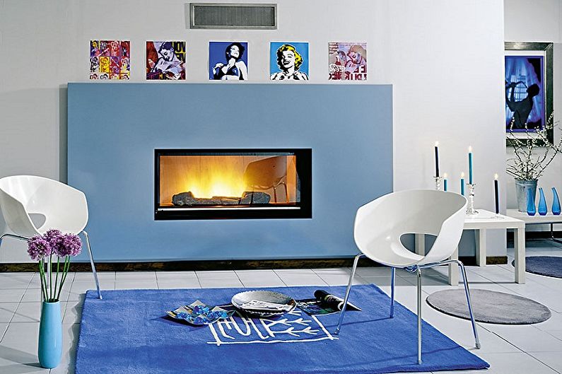 Expressionism style fireplace