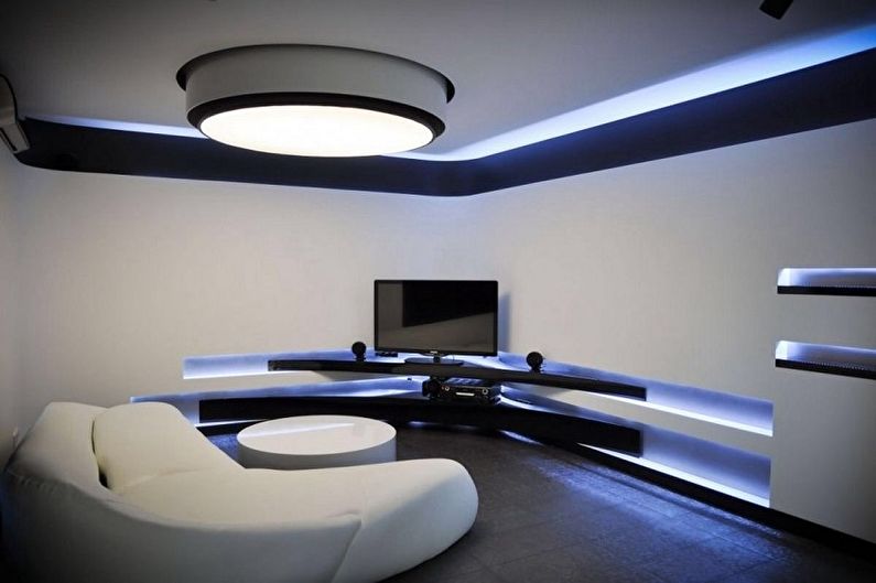 Hightech Living Room Design-kenmerken