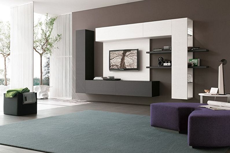 High-tech Living Room Design - Floor Finish