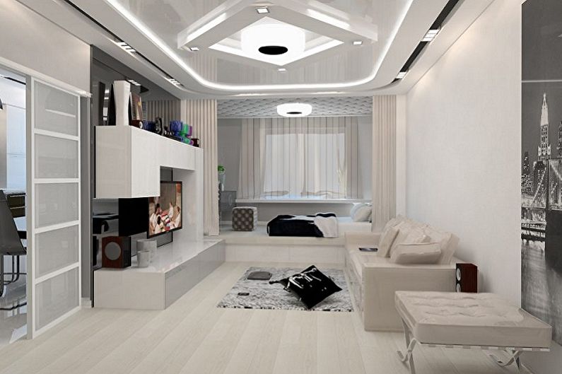 Soggiorno in stile high-tech - foto di interior design