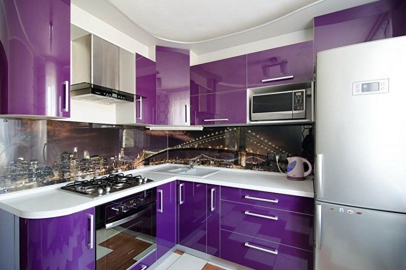 Purple Art Nouveau Kitchen - Dizajn interijera