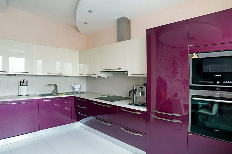 Purple Kitchen Design - Wall Decoration