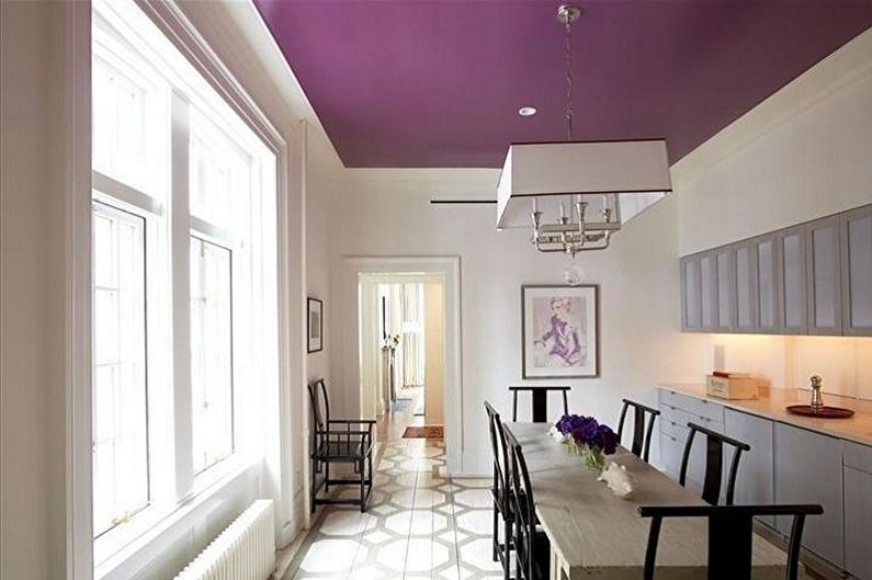 Purple Kitchen Design - Plafondafwerking